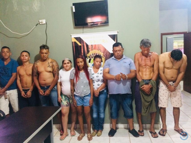 Foram presos Edicarlos Pereira da Silva, mais conhecido como PH ou Neguinho, Maria Ana da Silva Mota, mais conhecida como Michele, Edicleiton Pereira da Silva, mais conhecido como Nene, Wanderleia de Oliveira Sousa, mais conhecida como Vizinha, Vanda Viei