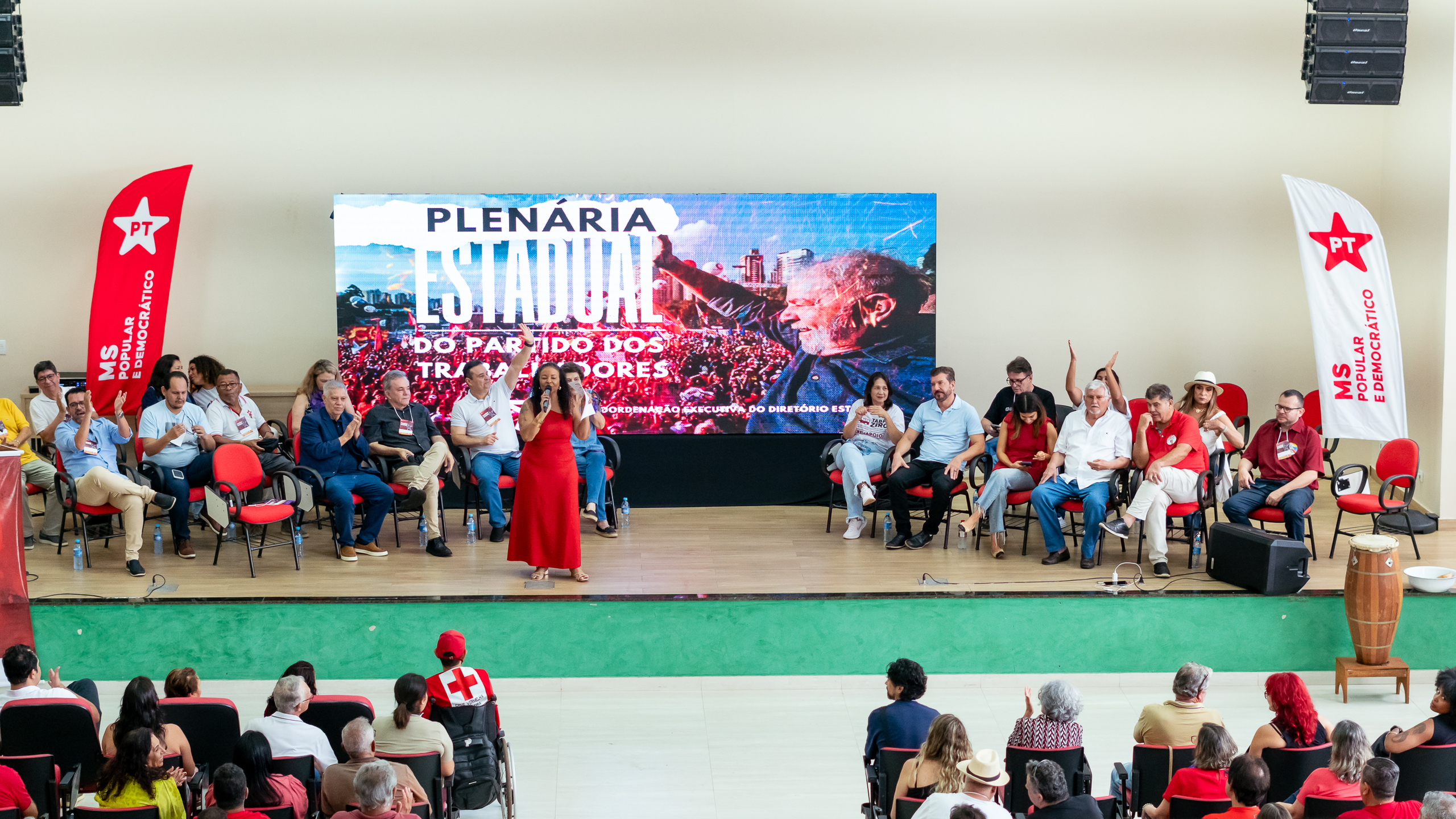 (13.dez.25) - Plenária do PT em Campo Grande (MS) foi realizada no auditório Bife, da Fetems. Foto: Tero Queiroz