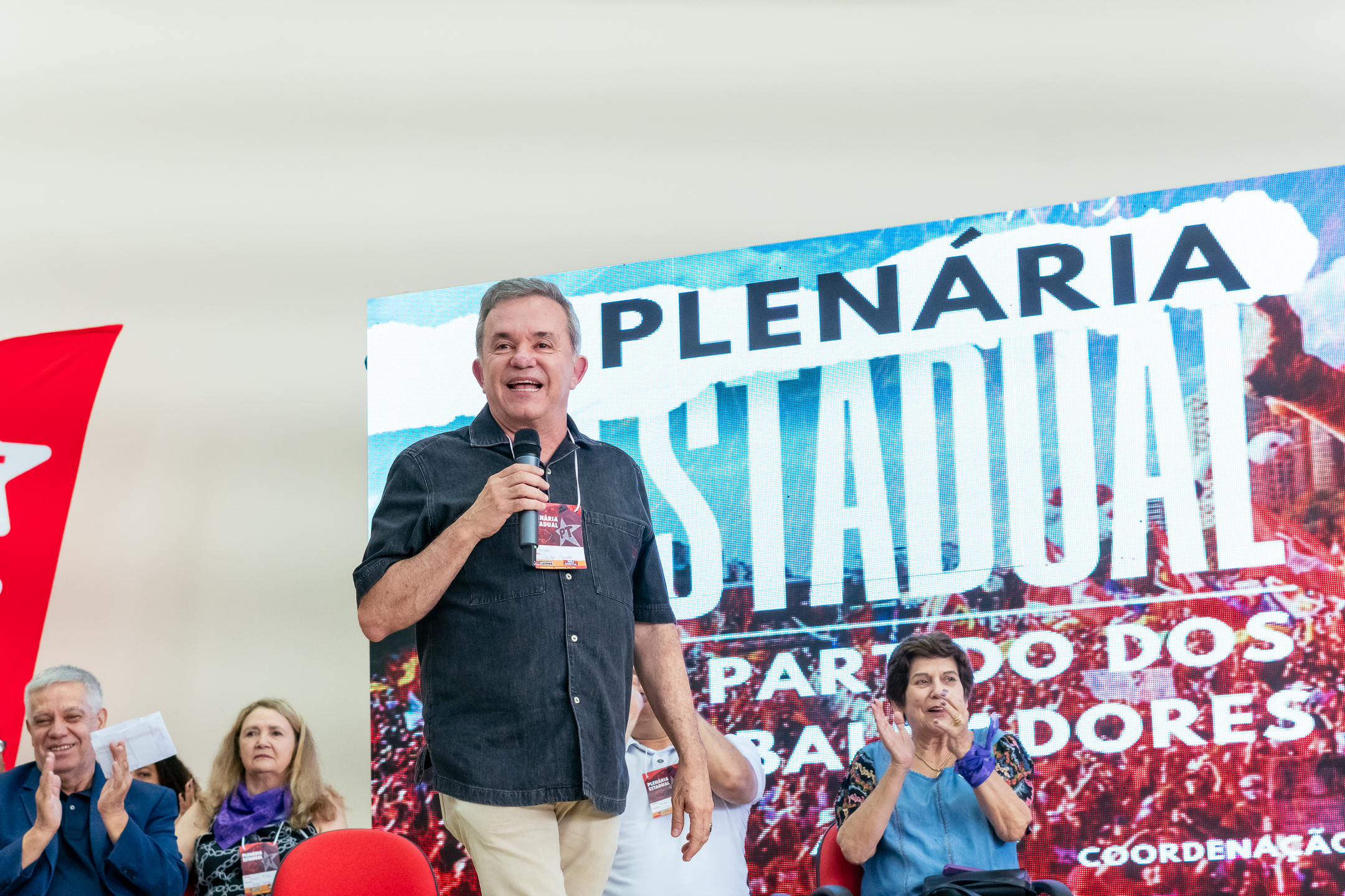 (13.dez.25) - Deputado Federal Vander Loubet (presidente do PT-MS), crava Fábio no segundo turno. Foto: Tero Queiroz