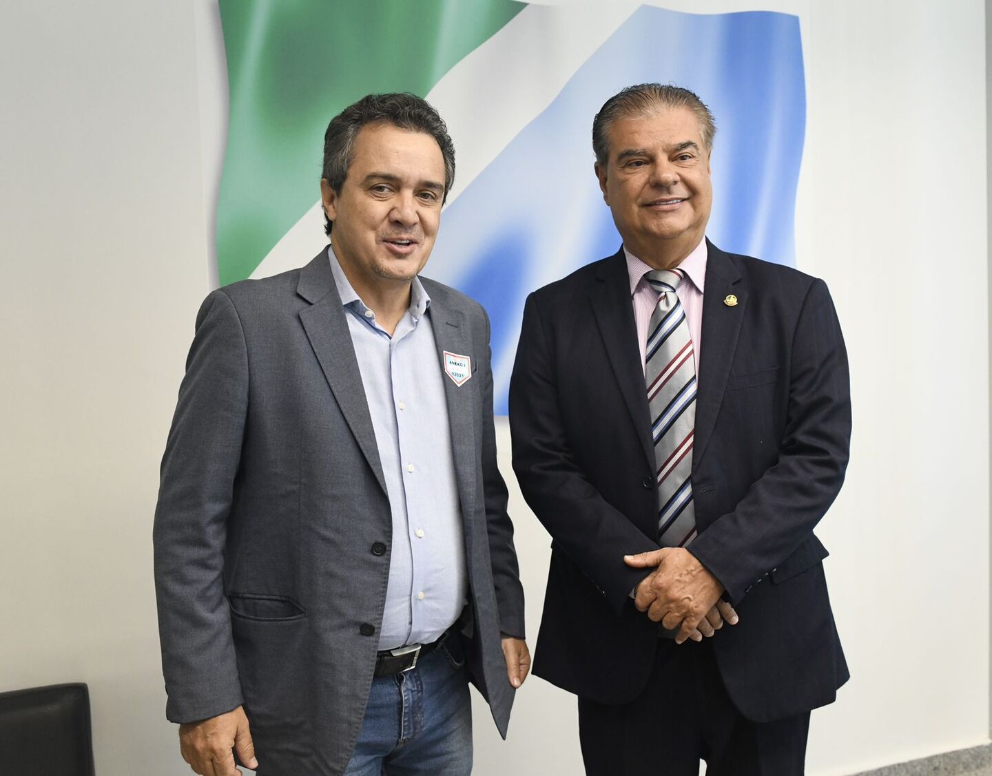 O vereador Landmark e o senador Nelsinho. Foto: Reprodu&ccedil;&atilde;o