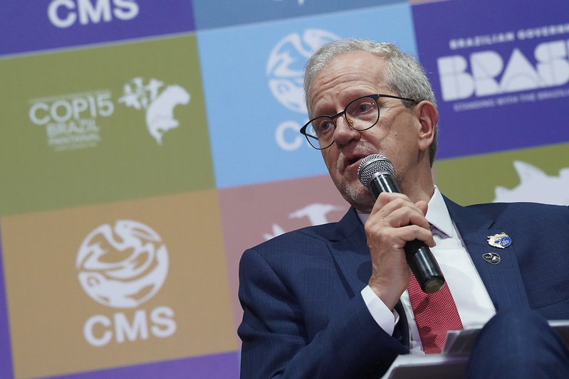 (22.mar.2026) Jo&atilde;o Paulo Capobianco, presidente da COP15, em coletiva. Foto: Rog&eacute;rio Cassimiro/MMA.