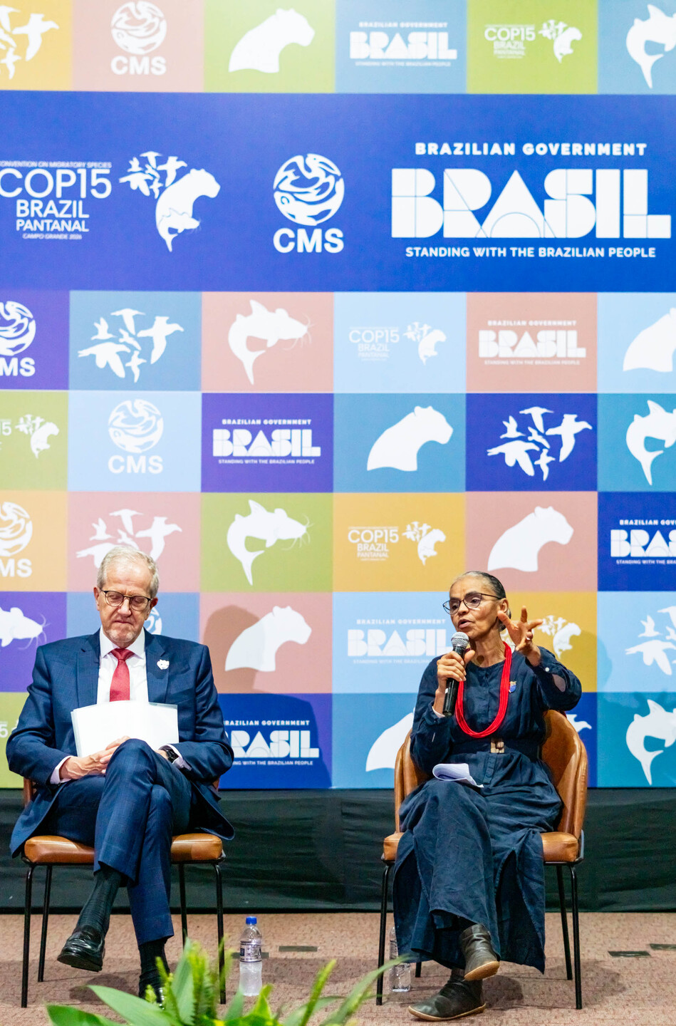 (22.mar.2026) Marina Silva defende uni&atilde;o contra queimadas no Pantanal. Foto: Tero Queiroz