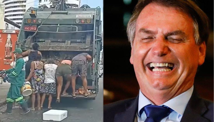 Jair Bolsonaro submeteu o povo a fome extrema no Brasil, realidade que Fl&aacute;vio Bolsonaro tenta ocultar. Foto: Reprodu&ccedil;&atilde;o