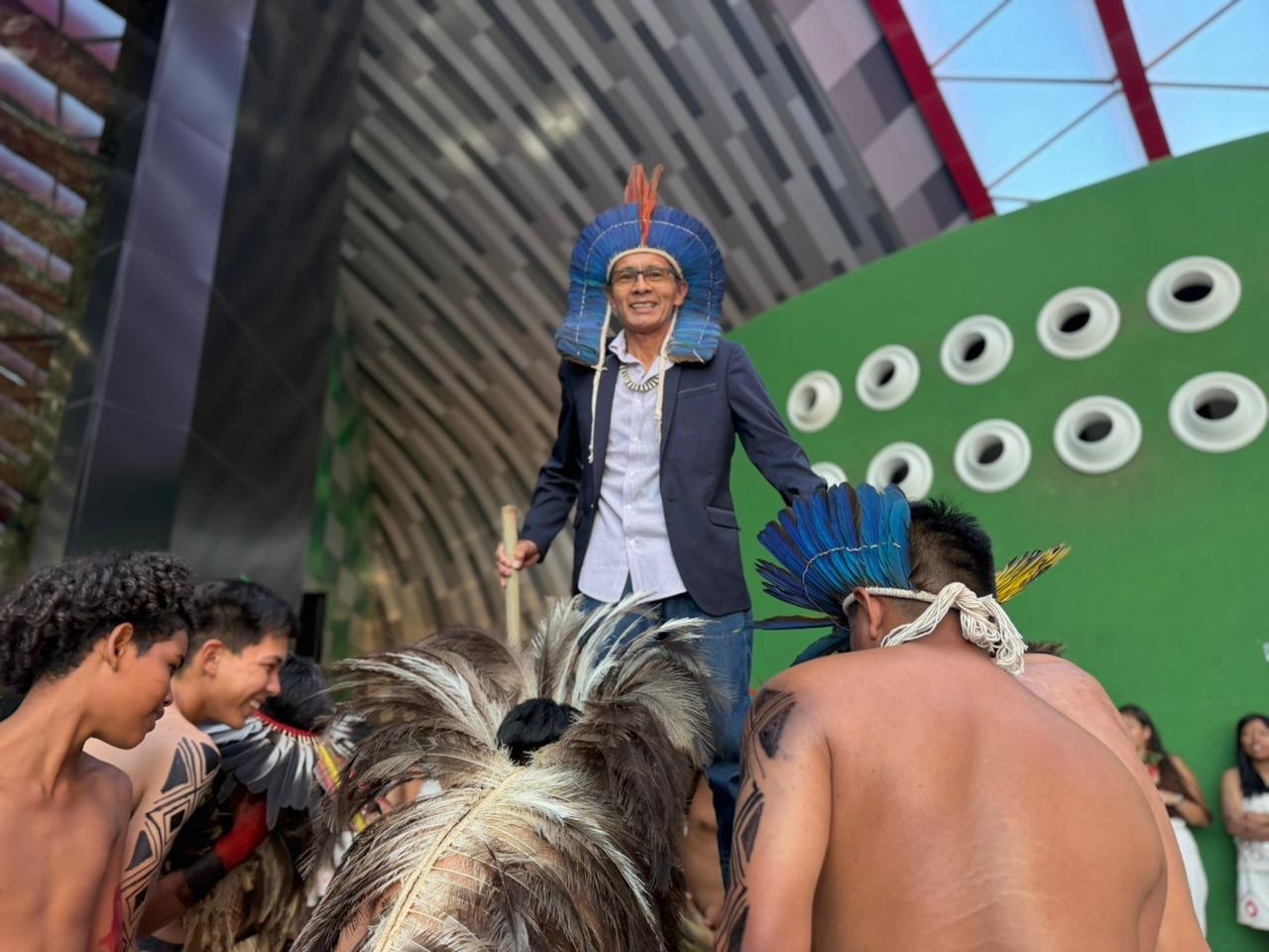 Ind&iacute;gena da etnia Terena, Fernando Souza defende di&aacute;logo para sanar conflitos fundi&aacute;rios em MS. Foto: Reprodu&ccedil;&atilde;o