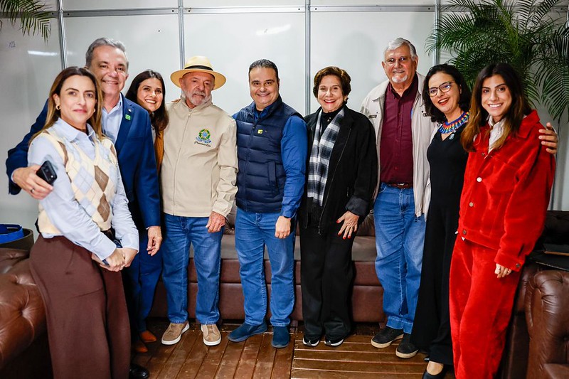 Lideran&ccedil;as do Partido dos Trabalhadores recebem o presidente Lula em MS. Foto: Ricardo Stuckert