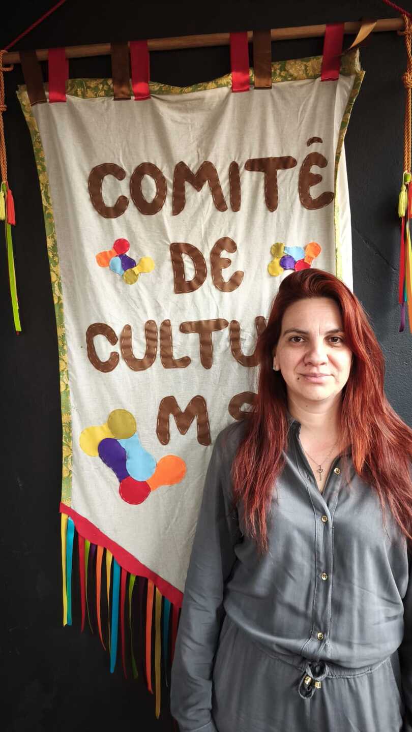 Bruna Egídio, coordenadora pedagógica do Comitê de Cultura de Mato Grosso do Sul. Foto: Anderson Lima | CCMS Bruna Egídio, coordenadora pedagógica do Comitê de Cultura de Mato Grosso do Sul. Foto: Anderson Lima | CCMS
