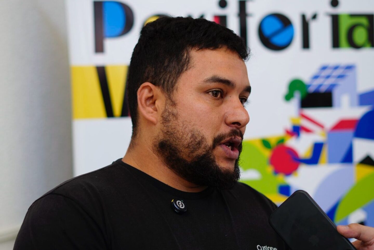 Douglas relembrou o in&iacute;cio da comunidade e destacou a transforma&ccedil;&atilde;o da regi&atilde;o com a chegada das obras e investimentos de infraestrutura. Foto: Pedro Roque