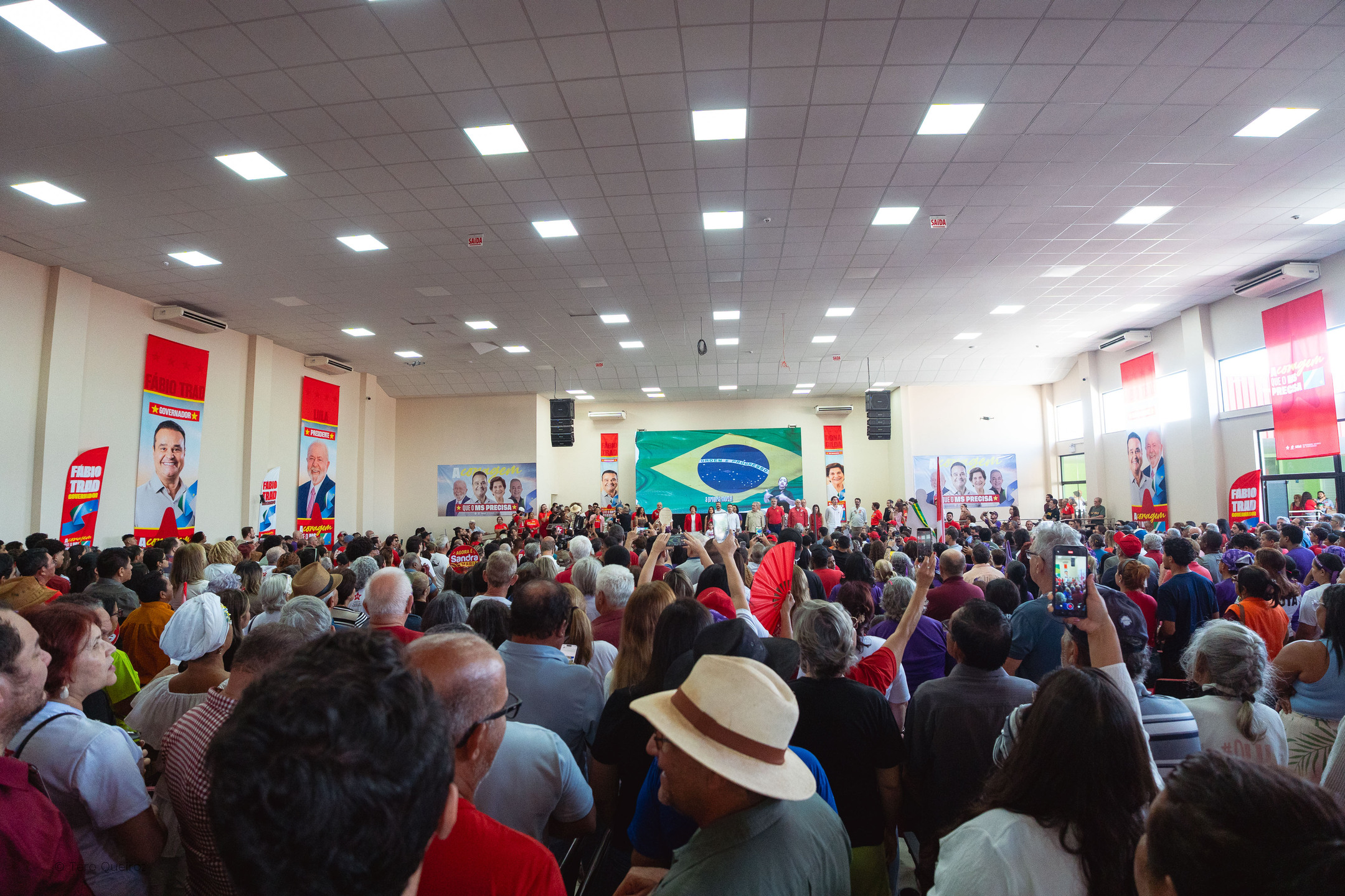 (26.jul.26) - Convenção eleitoral do Partido dos Trabalhadores (PT) em Campo Grande (MS). Foto: Tero Queiroz